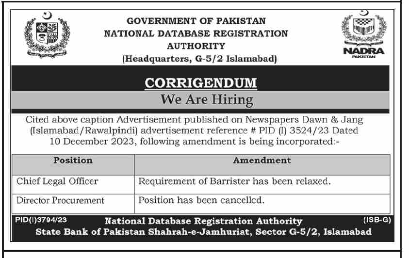 nadra posts