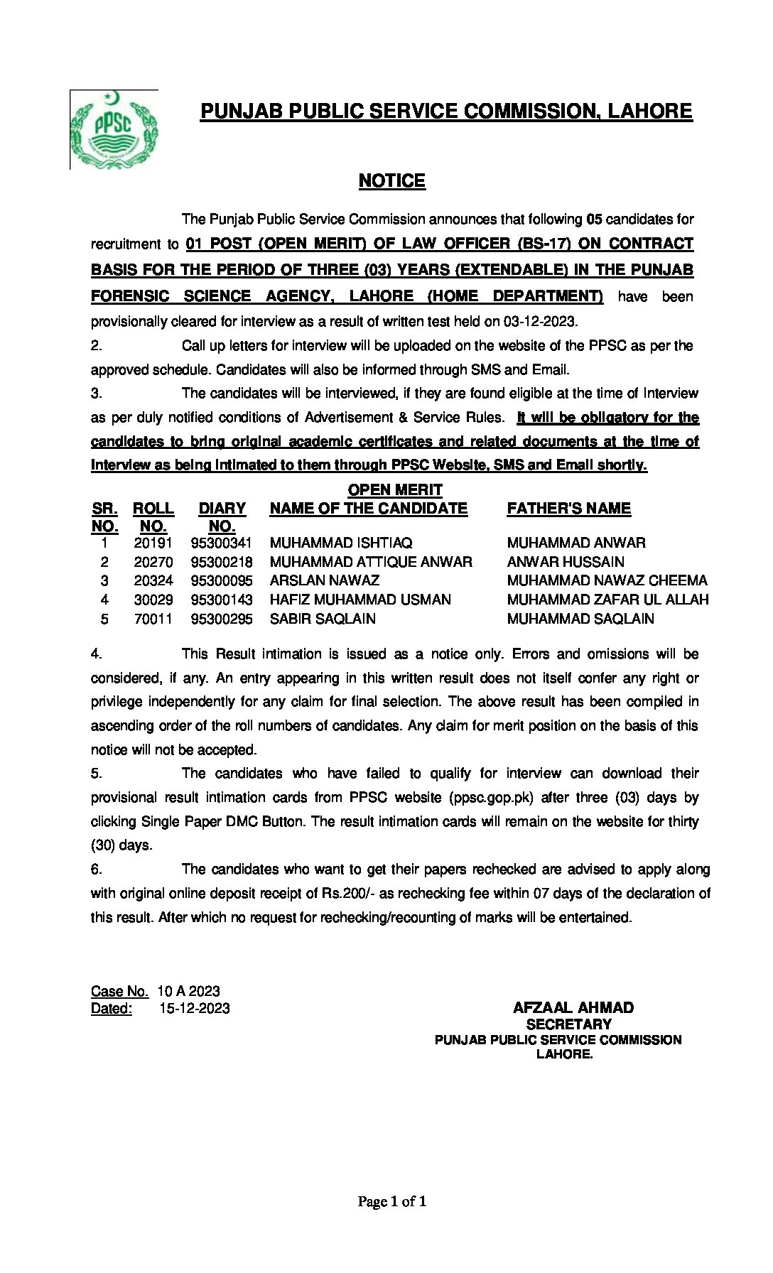 PPSC Forensic pdf