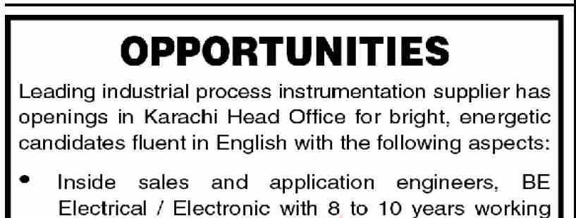 Sales and Engineer Applications Jobs 2024